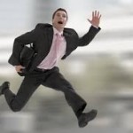 MAN RUNNINGIN STREET