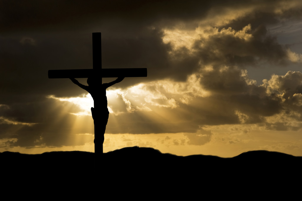 Jesus Christ Crucifixion on Good Friday Silhouette
