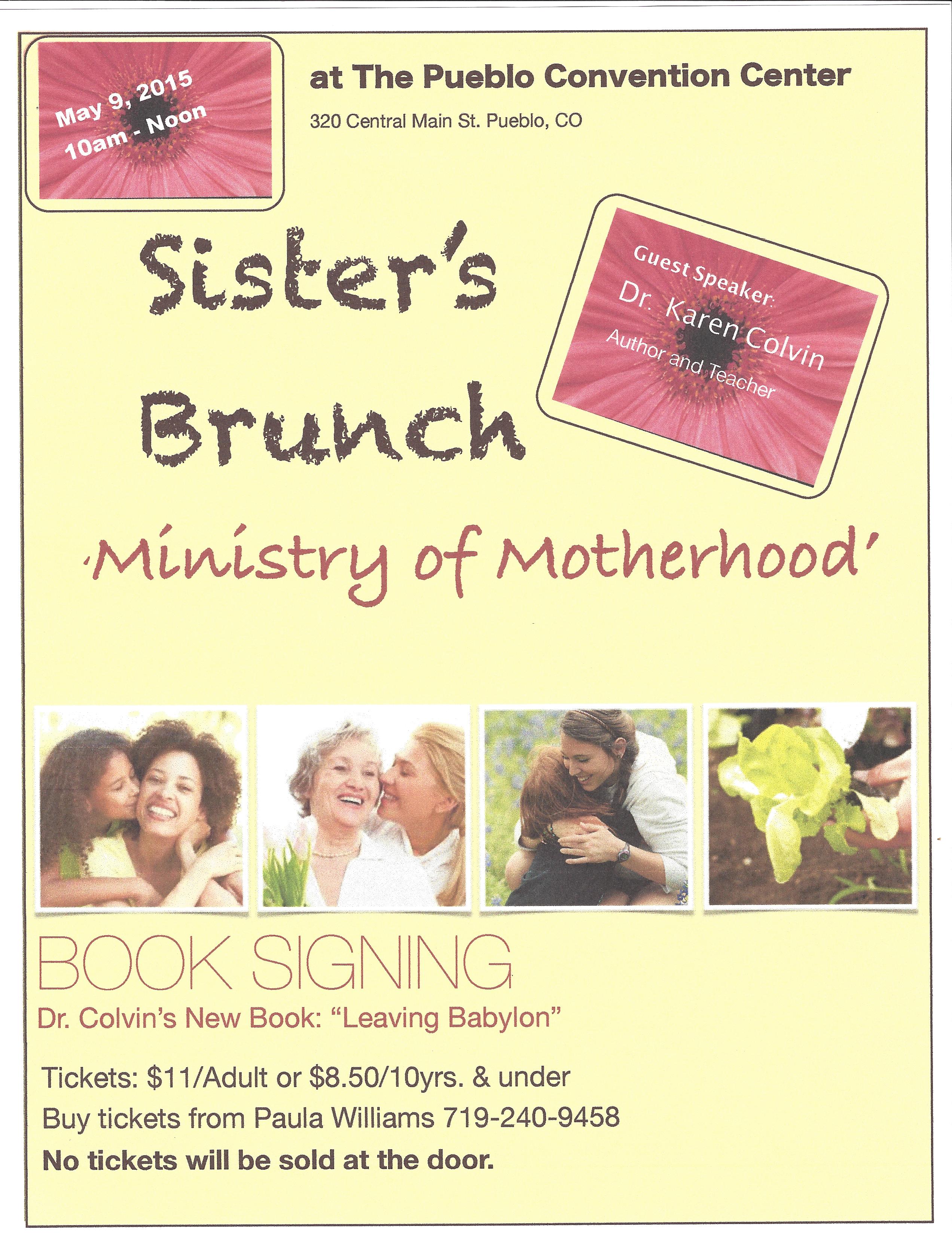 Sister's Brunch flyer 5.2015