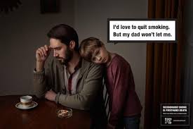 I'd love to quit smoking but my dad won't let me.